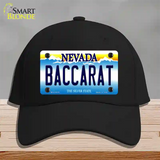 Baccarat Nevada Novelty License Plate Hat Cotton / Black