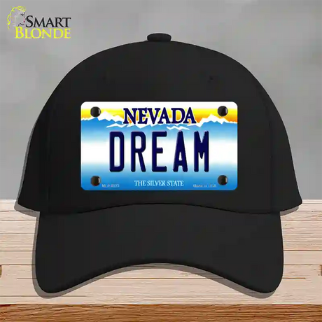 Dream Nevada Novelty License Plate Hat Cotton / Black