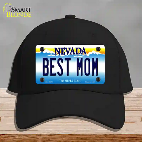 Best Mom Nevada Novelty License Plate Hat Cotton / Black