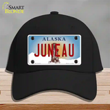 Juneau Alaska State Novelty License Plate Hat Cotton / Black