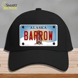 Barrow Alaska State Novelty License Plate Hat Cotton / Black