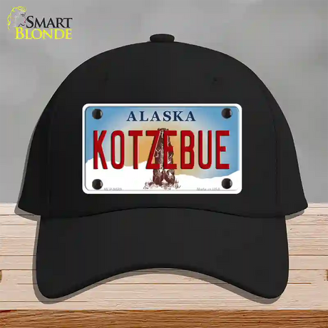 Kotzebue Alaska State Novelty License Plate Hat Cotton / Black