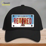 Retired Alaska State Novelty License Plate Hat Cotton / Black