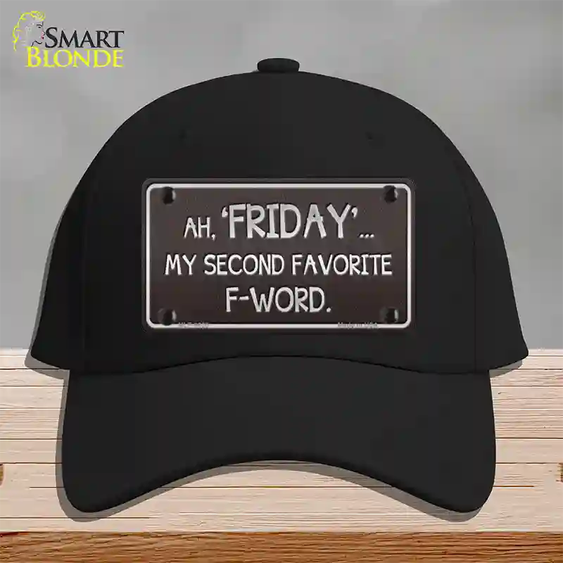 Friday Novelty License Plate Hat Cotton / Black