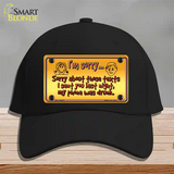 Phone Was Drunk Novelty License Plate Hat Cotton / Black