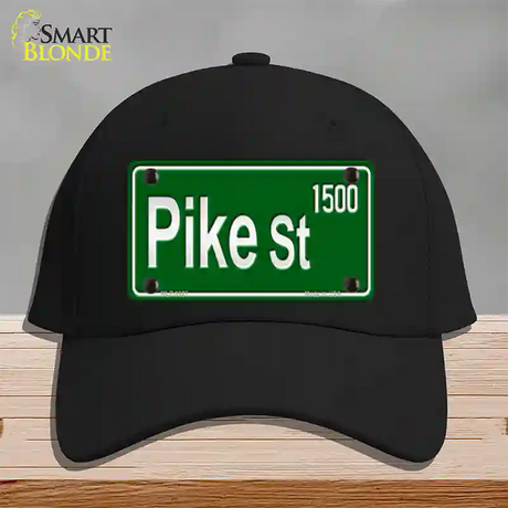 Pike St 1500 Novelty License Plate Hat Cotton / Black