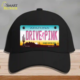 Drive Pink Arizona Novelty License Plate Hat Cotton / Black