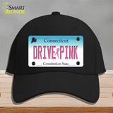 Drive Pink Connecticut Novelty License Plate Hat Cotton / Black