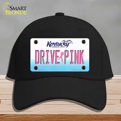 Drive Pink Kentucky Novelty License Plate Hat Cotton / Black