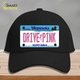 Drive Pink Minnesota Novelty License Plate Hat Cotton / Black