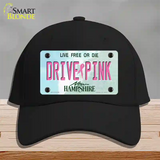 Drive Pink New Hampshire Novelty License Plate Hat Cotton / Black