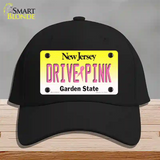 Drive Pink New Jersey Novelty License Plate Hat Cotton / Black