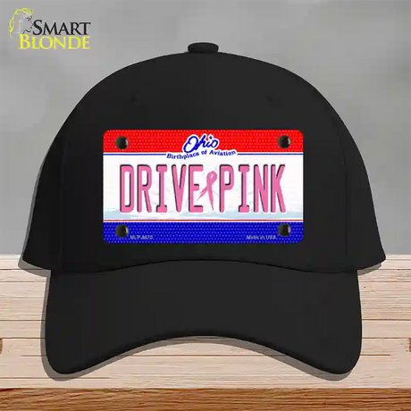 Drive Pink Ohio Novelty License Plate Hat Cotton / Black