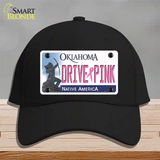 Drive Pink Oklahoma Novelty License Plate Hat Cotton / Black