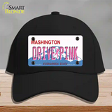 Drive Pink Washington Novelty License Plate Hat Cotton / Black