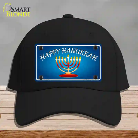 Hanukkah Novelty License Plate Hat Cotton / Black