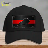 Kentucky Thin Red Line Novelty License Plate Hat Cotton / Black