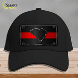 South Carolina Thin Red Line Novelty License Plate Hat Cotton / Black