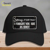 Sorry I Forgot Novelty License Plate Hat Cotton / Black