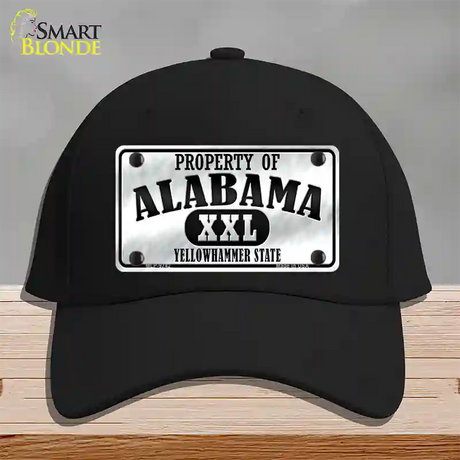 Property Of Alabama Novelty License Plate Hat Cotton / Black