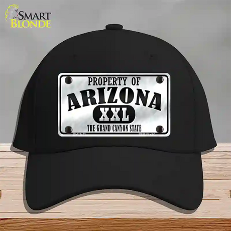 Property Of Arizona Novelty License Plate Hat Cotton / Black