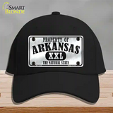 Property Of Arkansas Novelty License Plate Hat Cotton / Black