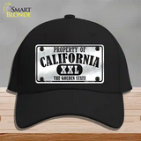 Property Of California Novelty License Plate Hat Cotton / Black