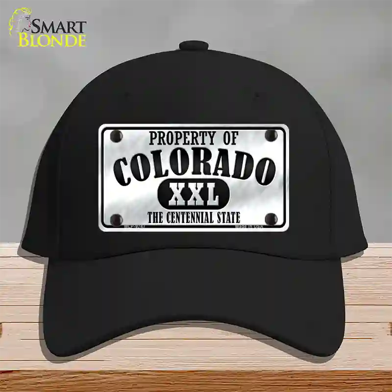 Property Of Colorado Novelty License Plate Hat Cotton / Black