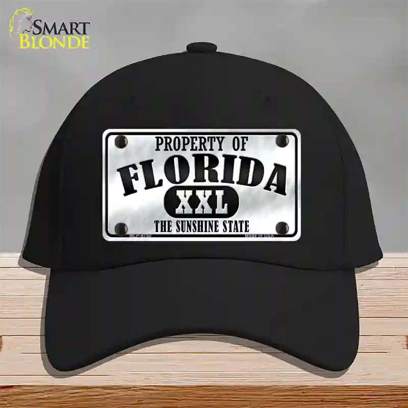 Property Of Florida Novelty License Plate Hat Cotton / Black