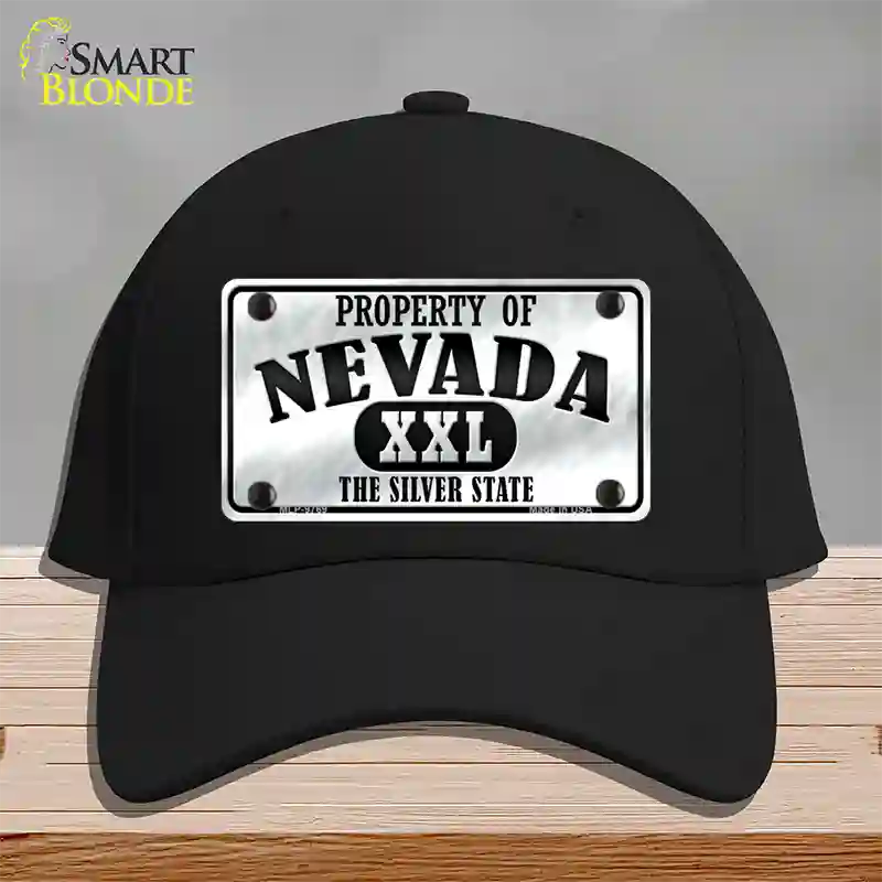 Property Of Nevada Novelty License Plate Hat Cotton / Black