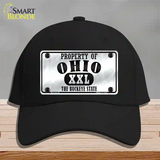 Property Of Ohio Novelty License Plate Hat Cotton / Black