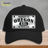 Property Of Oregon Novelty License Plate Hat Cotton / Black