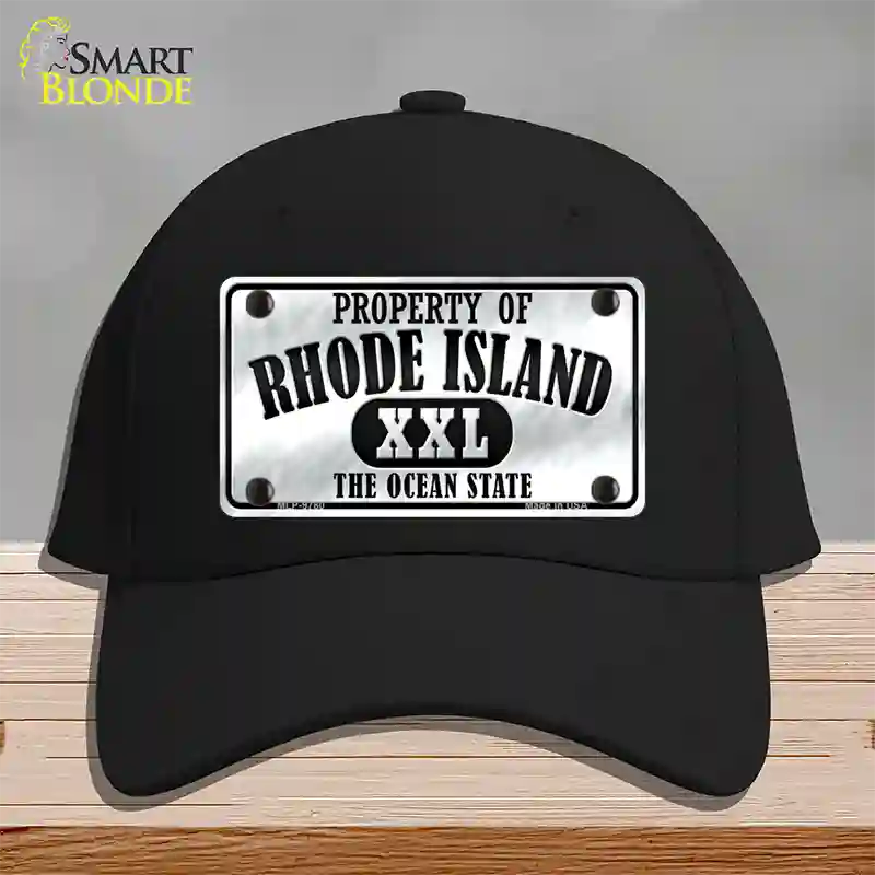 Property Of Rhode Island Novelty License Plate Hat Cotton / Black