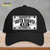 Property Of South Dakota Novelty License Plate Hat Cotton / Black