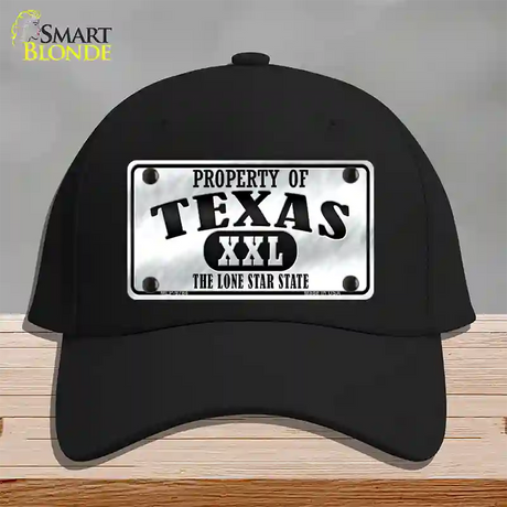 Property Of Texas Novelty License Plate Hat Cotton / Black