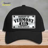 Property Of Vermont Novelty License Plate Hat Cotton / Black