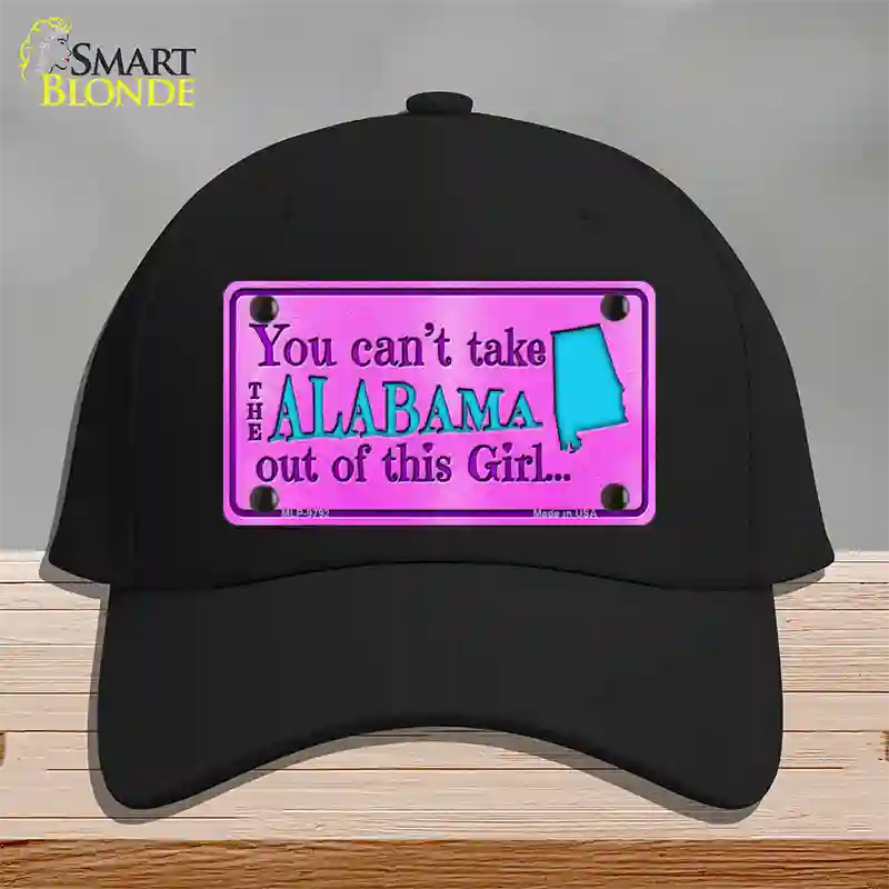 Alabama Girl Novelty License Plate Hat Cotton / Black