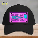 Arizona Girl Novelty License Plate Hat Cotton / Black