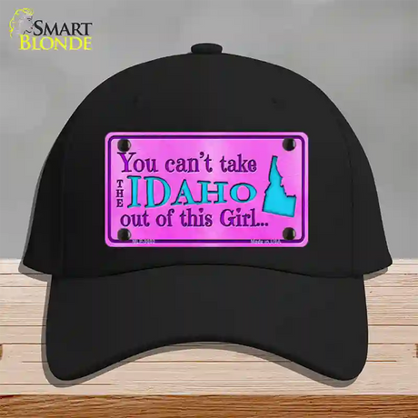 Idaho Girl Novelty License Plate Hat Cotton / Black