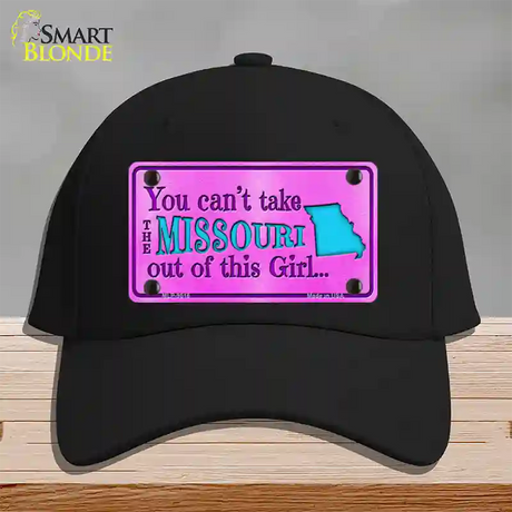 Missouri Girl Novelty License Plate Hat Cotton / Black