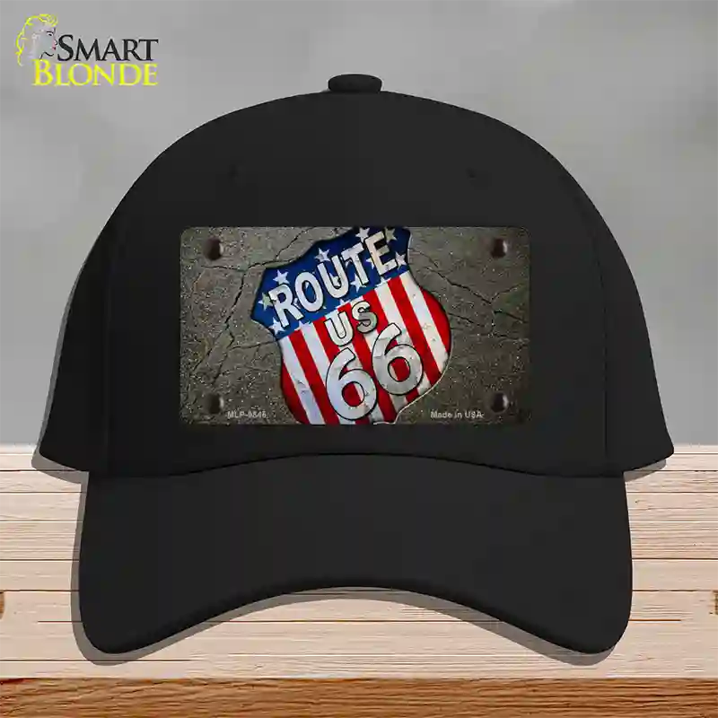 Asphalt Highway Novelty License Plate Hat Cotton / Black