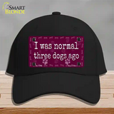 Three Dogs Ago Novelty License Plate Hat Cotton / Black