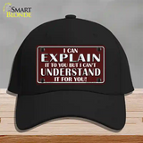 I Can Explain Novelty License Plate Hat Cotton / Black