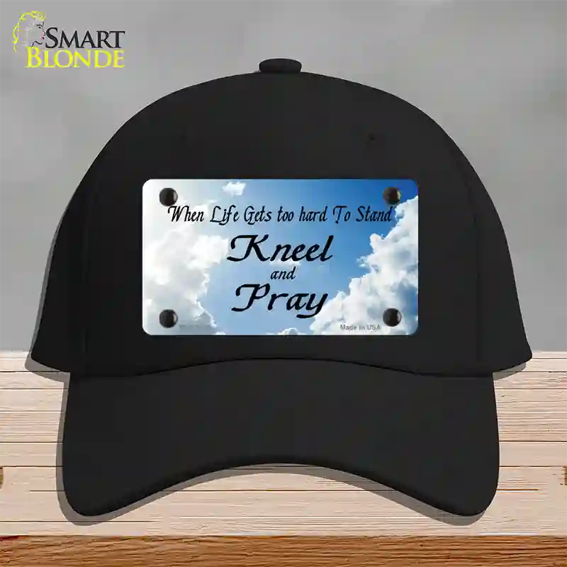 Clouds Novelty License Plate Hat Cotton / Black