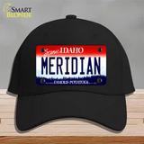 Meridian Idaho Novelty License Plate Hat Cotton / Black