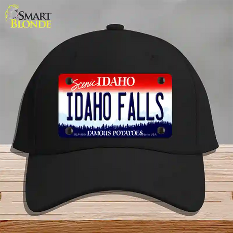 Idaho Falls Idaho Novelty License Plate Hat Cotton / Black