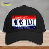 Moms Taxi Idaho Novelty License Plate Hat Cotton / Black