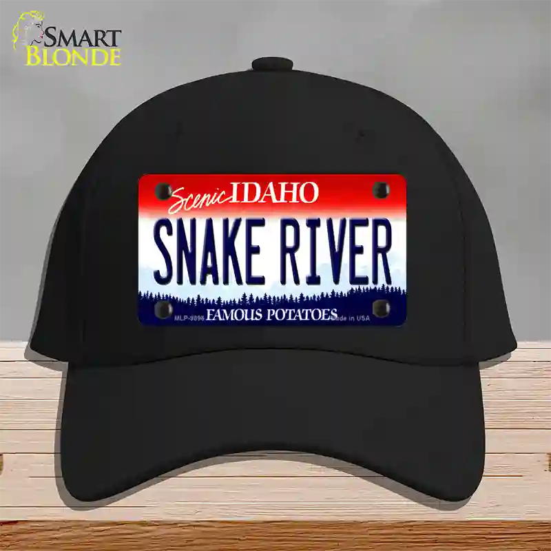 Snake River Idaho Novelty License Plate Hat Cotton / Black