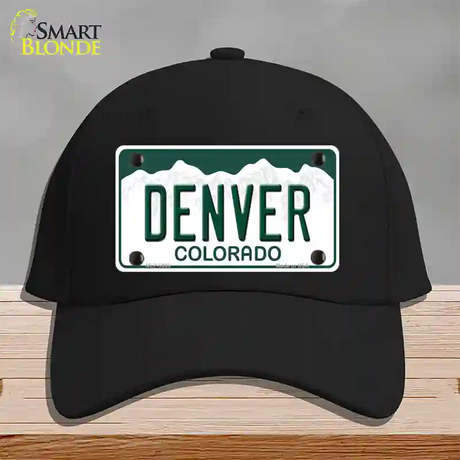 Denver Colorado Novelty License Plate Hat Cotton / Black