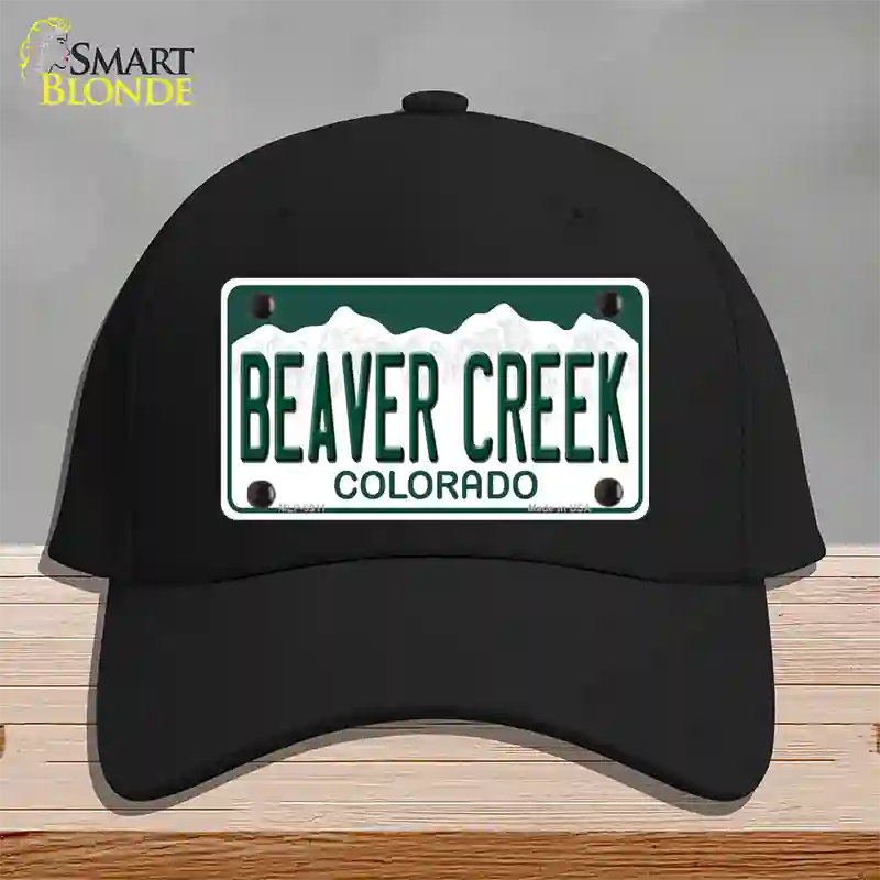 Beaver Creek Colorado Novelty License Plate Hat Cotton / Black